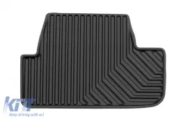 Specific rubber mats suitable for Peugeot 308 hatchback after 2013, 4-piece set, black color-image-6226956