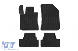 image-62-Specific rubber mats suitable for Peugeot 308 hatchback 2013-2021, 4-piece set, black color
