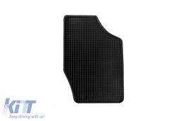 Specific rubber mats suitable for Peugeot 308 after 2007, 4-piece set, black color-image-6248880