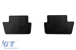 Specific rubber mats suitable for Peugeot 308 after 2007, 4-piece set, black color-image-6248881