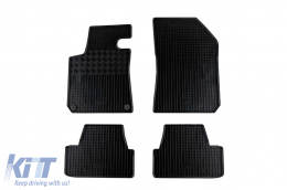 Specific rubber mats suitable for Peugeot 308 after 2013, 4-piece set, black color-image-6248883