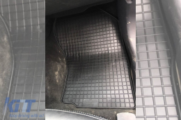 Specific rubber mats suitable for Peugeot 4007, Citroen C-Crosser 2007-2012, Mitsubishi Outlander 2007-2018, 4-piece set, black color-image-6229985