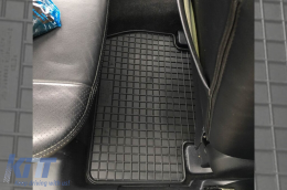 Specific rubber mats suitable for Peugeot 4007, Citroen C-Crosser 2007-2012, Mitsubishi Outlander 2007-2018, 4-piece set, black color-image-6229986