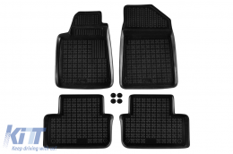 image-63-Specific rubber mats suitable for Peugeot 407 2004-2011, 4-piece set, black color