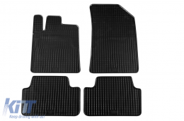 Specific rubber mats suitable for Peugeot 407 2004-2011, 4-piece set, black color - ABFMP6017392