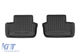 Specific rubber mats suitable for Peugeot 407 2004-2011, 4-piece set, black color, with 24-month warranty-image-6221004