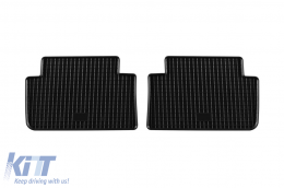 Specific rubber mats suitable for Peugeot 407 2004-2010, 4-piece set, black color-image-6248891