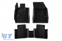 image-50-Specific rubber mats suitable for Peugeot 408 after 2022, 3-piece set, black color, with 24-month warranty