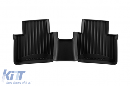 Specific rubber mats suitable for Peugeot 408 after 2022, 3-piece set, black color, with 24-month warranty-image-6224021
