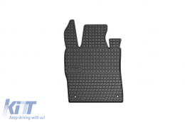 Specific rubber mats suitable for Peugeot 408 Fastback after 2022, 4-piece set, black color-image-6231129