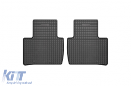 Specific rubber mats suitable for Peugeot 408 Fastback after 2022, 4-piece set, black color-image-6231131