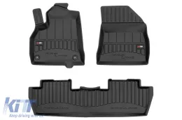 image-30-Specific rubber mats suitable for Peugeot 5008 2009-2017, 3-piece set, black color, with 24-month warranty