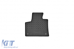 Specific rubber mats suitable for Peugeot 5008 after 2017, 4-piece set, black color-image-6229003