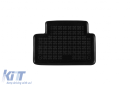 Specific rubber mats suitable for Peugeot 508, 508 RXH Hybrid 2010-2018, 4-piece set, black color-image-6214991