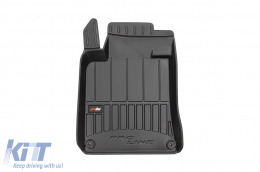 Specific rubber mats suitable for Peugeot 508 2010-2018, 4-piece set, black color, with 24-month warranty from Frogum 3D ProLine series.-image-6221371