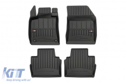 Specific rubber mats suitable for Peugeot 508 after 2018, 4-piece set, black color, with 24-month warranty - ABFMP6017590