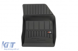 Specific rubber mats suitable for Peugeot 508 after 2018, 4-piece set, black color, with 24-month warranty-image-6221619