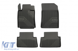 Specific rubber mats suitable for Peugeot 508 2010-2018, 4-piece set, black color - ABFMP6018431