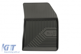 Specific rubber mats suitable for Peugeot 508 after 2018, 4-piece set, black color-image-6226867
