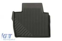 Specific rubber mats suitable for Peugeot 508 after 2018, 4-piece set, black color-image-6226868
