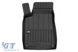 Specific rubber mats suitable for Peugeot 607 1999-2010, 4-piece set, black color, with 24-month warranty-image-6222841