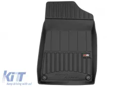Specific rubber mats suitable for Peugeot 607 1999-2010, 4-piece set, black color, with 24-month warranty-image-6222842