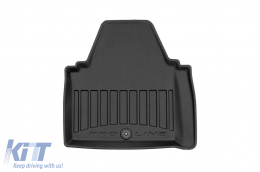 Specific rubber mats suitable for Peugeot 607 1999-2010, 4-piece set, black color, with 24-month warranty-image-6222844