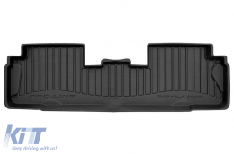 Specific rubber mats suitable for Peugeot Partner 1996-2010, 3-piece set, black color, with 24-month warranty from Frogum 3D ProLine series.-image-6221950