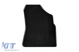 Specific rubber mats suitable for Peugeot Partner, Citroen Berlingo 2008-2018, 4-piece set, black color-image-6228487