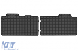 Specific rubber mats suitable for Peugeot Traveller after 2016, rear, 2-piece set, black color - ABFMP6023973