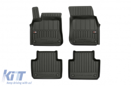 image-6-Specific rubber mats suitable for Porsche Cayenne after 2017, Cayenne coupe after 2019, 4-piece set, black color, with 24-month warranty