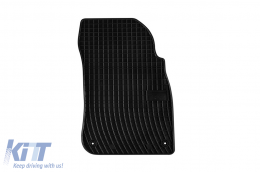 Specific rubber mats suitable for Porsche Cayenne after 2017, 4-piece set, black color-image-6230618