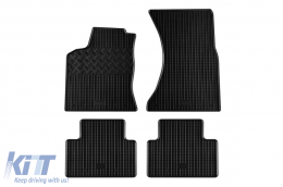 Specific rubber mats suitable for Porsche Macan after 2014, 4-piece set, black color - ABFMP6023650