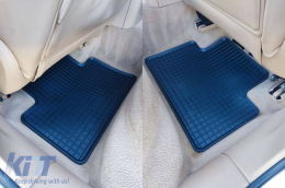 Specific rubber mats suitable for Porsche Macan after 2014, 4-piece set, black color-image-6249440