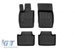 Specific rubber mats suitable for Porsche Panamera 971, Panamera E-Hybrid after 2016, 4-piece set, black color, with 24-month warranty - ABFMP6017675