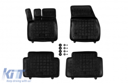 image-9-Specific rubber mats suitable for Range Rover Evoque after 2018, 4-piece set, black color