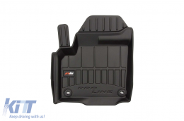 Specific rubber mats suitable for Range Rover Evoque 2011-2018, 4-piece set, black color, with 24-month warranty-image-6221837