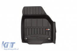 Specific rubber mats suitable for Range Rover Evoque 2011-2018, 4-piece set, black color, with 24-month warranty-image-6221838