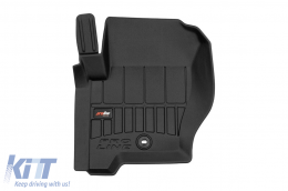 Specific rubber mats suitable for Range Rover Sport I 2005-2013 from Frogum 3D ProLine series, 3-piece set, black color, with 24-month warranty-image-6222896