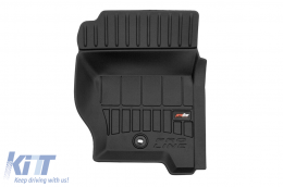 Specific rubber mats suitable for Range Rover Sport I 2005-2013 from Frogum 3D ProLine series, 3-piece set, black color, with 24-month warranty-image-6222897