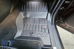 Specific rubber mats suitable for Range Rover Sport I 2005-2013 from Frogum 3D ProLine series, 3-piece set, black color, with 24-month warranty-image-6222901