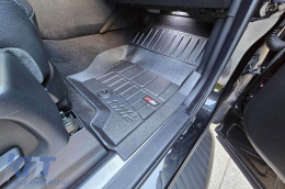 Specific rubber mats suitable for Range Rover Sport I 2005-2013 from Frogum 3D ProLine series, 3-piece set, black color, with 24-month warranty-image-6222902