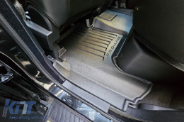 Specific rubber mats suitable for Range Rover Sport I 2005-2013 from Frogum 3D ProLine series, 3-piece set, black color, with 24-month warranty-image-6222904
