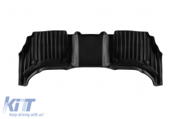 Specific rubber mats suitable for Range Rover Sport after 2022, 3-piece set, black color, with 24-month warranty-image-6223935