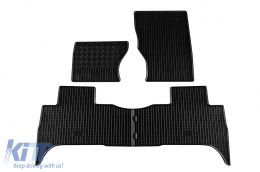 Specific rubber mats suitable for Range Rover Sport 2013-2022, 4-piece set, black color - ABFMLR6018810