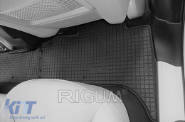 Specific rubber mats suitable for Range Rover Sport 2013-2022, 4-piece set, black color-image-6228884