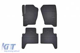 Specific rubber mats suitable for Range Rover Sport 2005-2012, 4-piece set, black color from Frogum El Toro series-image-6230538