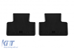 Specific rubber mats suitable for Range Rover Evoque 2011-2018, 4-piece set, black color-image-6249283