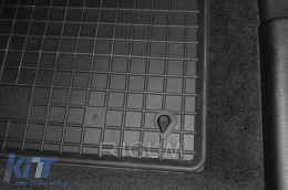 Specific rubber mats suitable for Range Rover Evoque 2011-2018, 4-piece set, black color-image-6249285