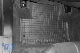 Specific rubber mats suitable for Range Rover Evoque 2011-2018, 4-piece set, black color-image-6249286